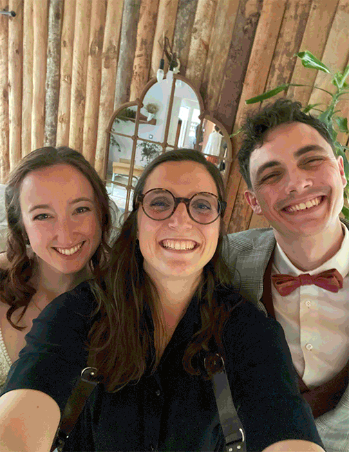 selfie avec les mariés - mariage isère